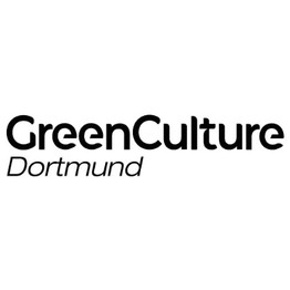 Logo von Green Culture Dortmund. Schwarze Schrift auf weißem Hintergrund.