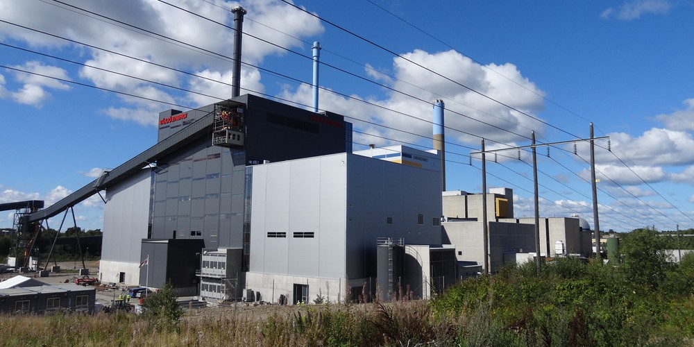 Ein Gebäude des Stromversorgungsunternehmen "Växjö Energi" in Växjö.