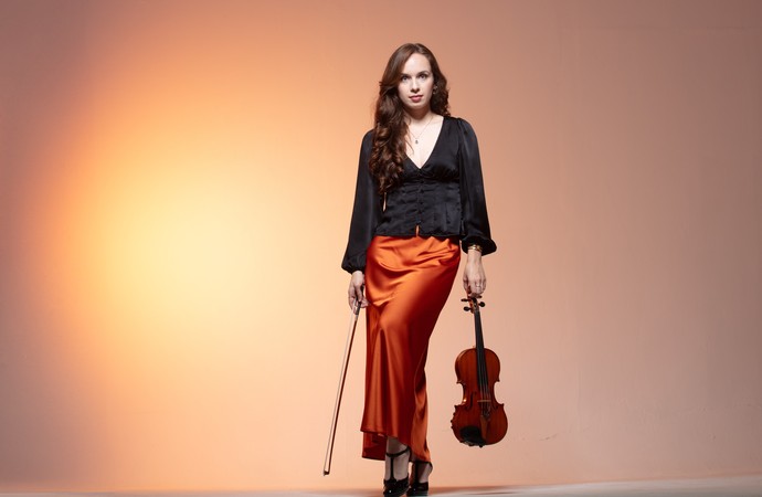 Foto von Lea Brückner mit Geige