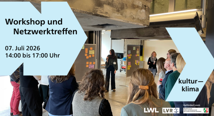 kultur-klima Visual mit Eckdaten zum Workshop und Netzwerktreffen