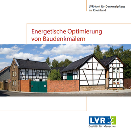 Buchcover der Veröffentlichung Energetische Optimierung von Baudenkmälern.